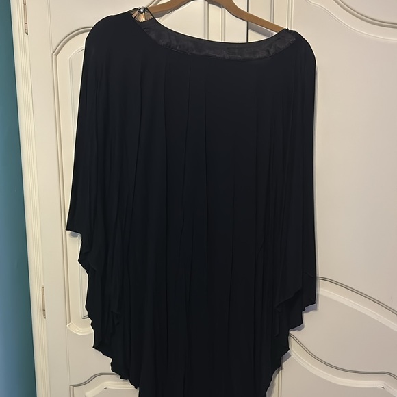 Kenneth Cole New York Black Beaded Brass Embellished Blouse / Top XL - Picture 8 of 8